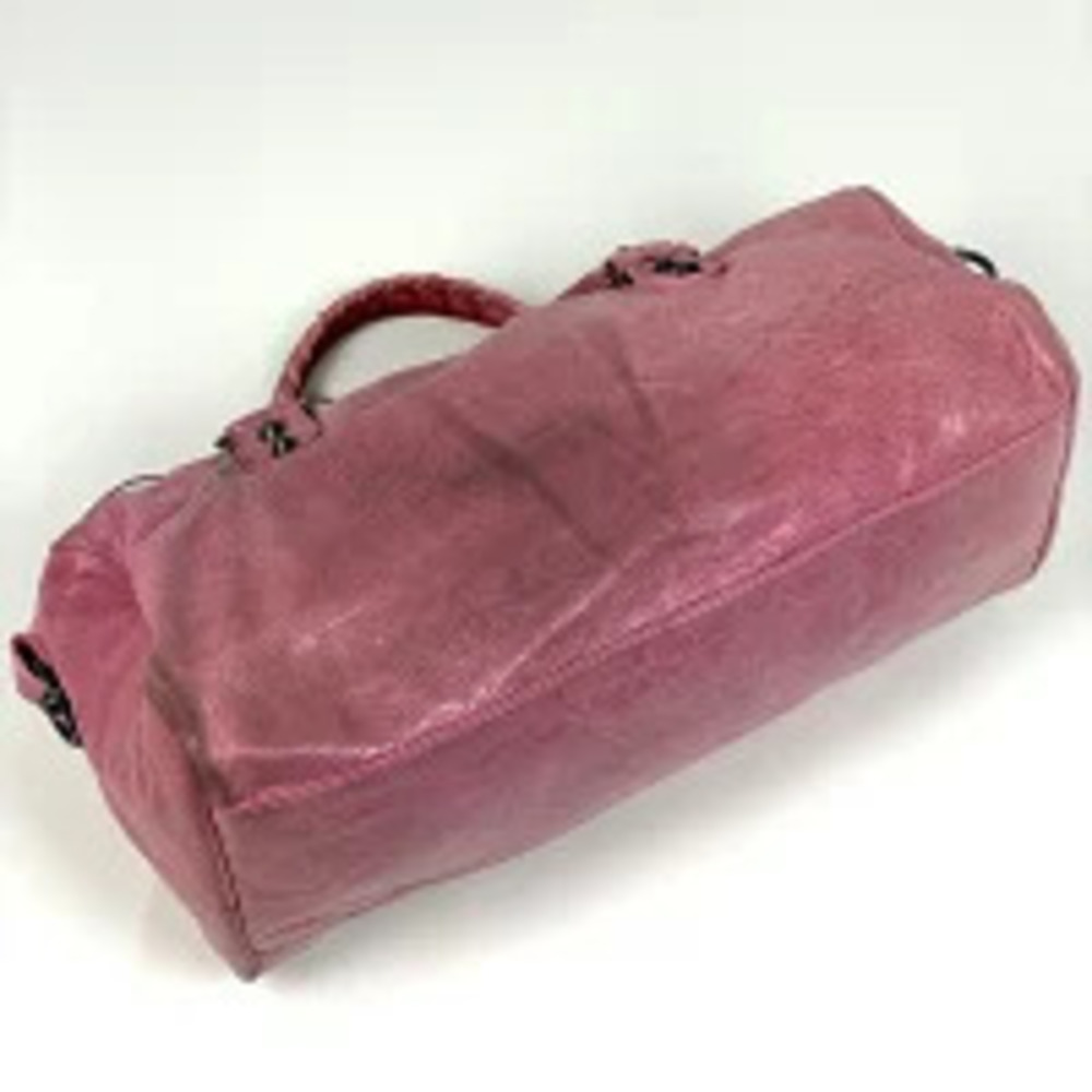Balenciaga Handbag Pink Leather Shoulder The City Bag